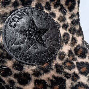 converse leopard fur mens 12 chuck taylor high tops